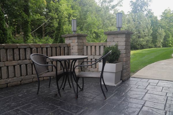 Concrete Patio Stamping in El Paso