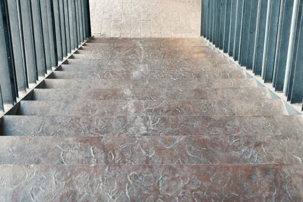 Concrete Stair Stamping in El Paso